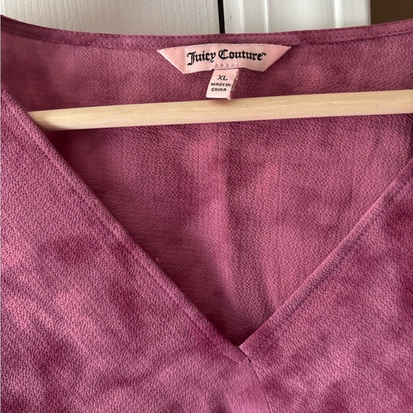 Juicy Couture Rose Tie-Dye Wrap Blouse - Picture 4 of 6